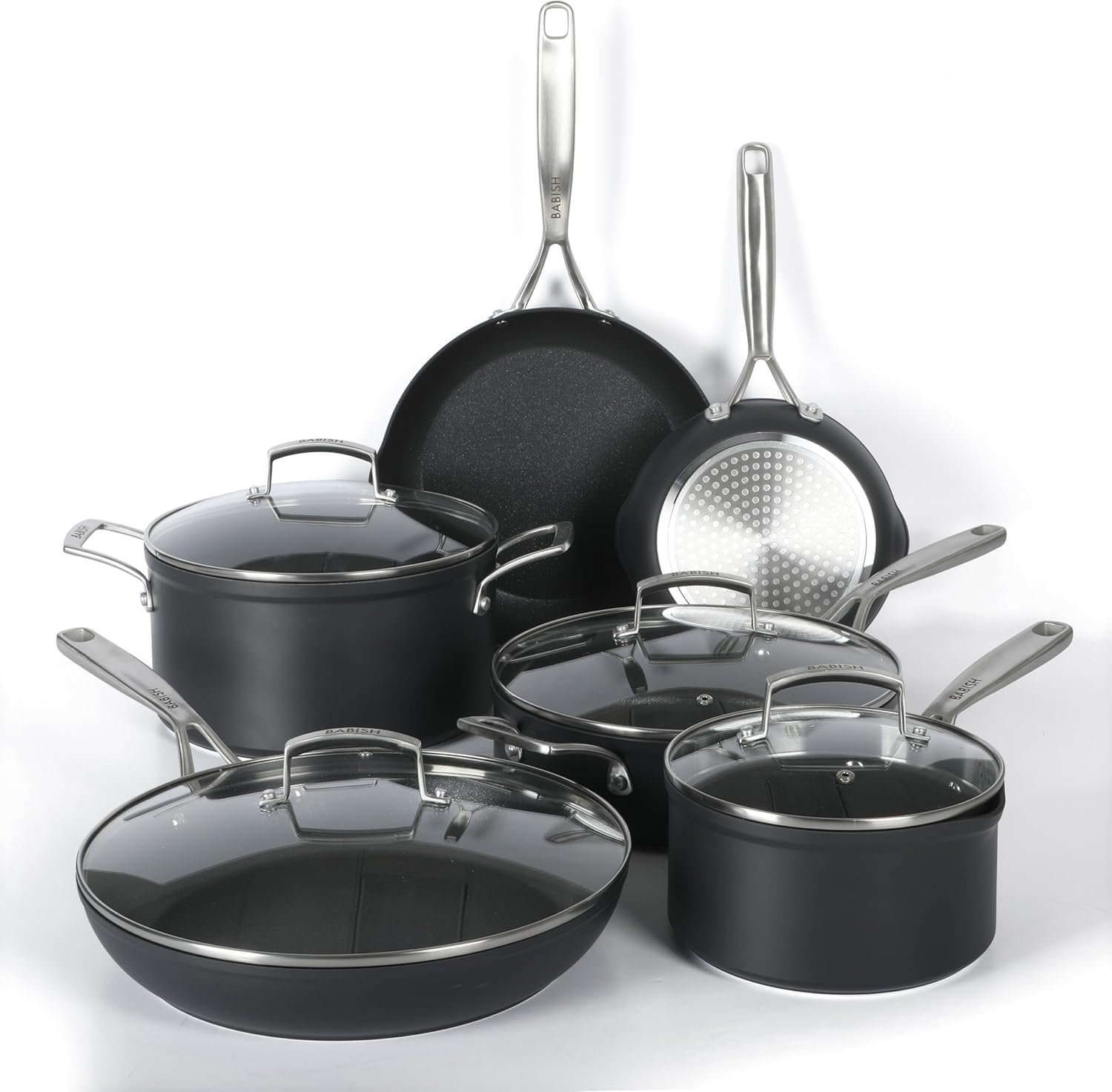 Babish 10 Piece Hard Anodized Non Stick Cookware Set Review