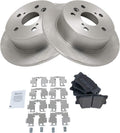 TRQ Rear Brake Pad & Rotor Kit Compatible with 2007-2012 Lexus ES350