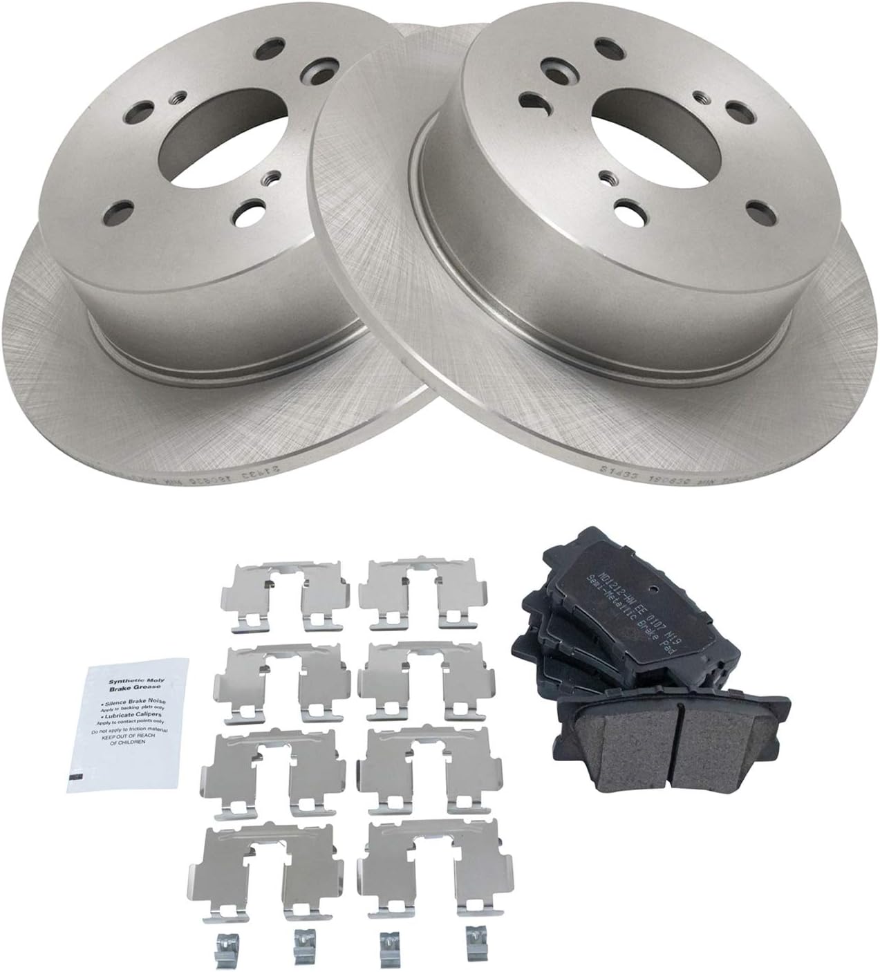 TRQ Rear Brake Pad & Rotor Kit for Lexus ES350 & Toyota Avalon