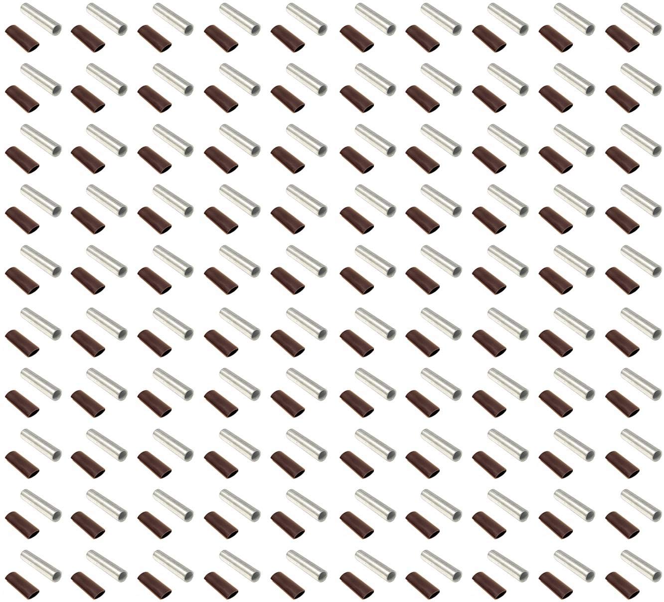 100 pcs 6 AWG Butt Splice Connectors for Marine Use