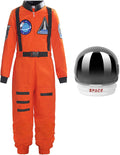 ReliBeauty Kids Astronaut Role Play Costume - Durable Front Zip