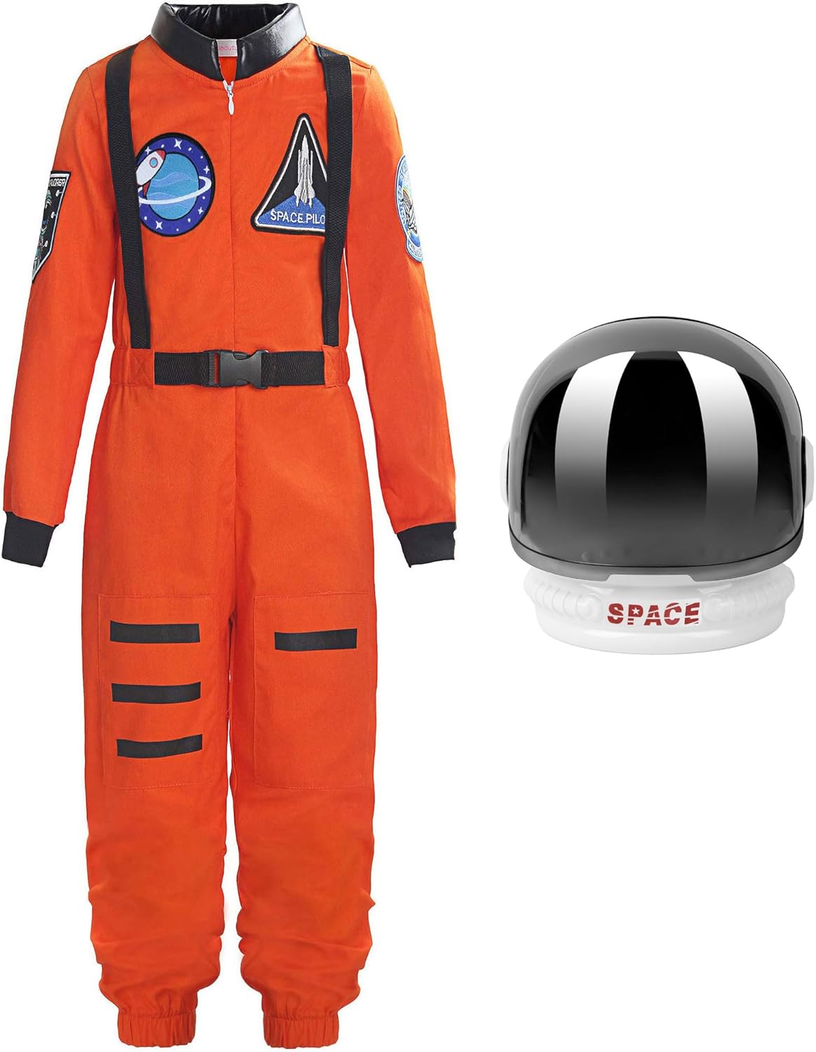 ReliBeauty Kids Astronaut Role Play Costume for Imaginative Fun