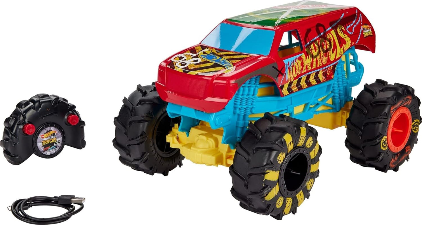 Hot Wheels R/C Monster Trucks HW Demo Derby with Terrain Action