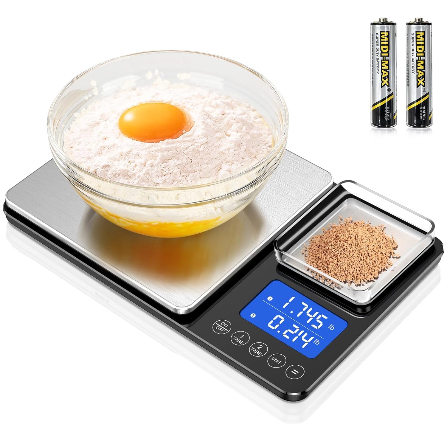 Dual Platform Food Kitchen Scales for Precise Cooking Needs