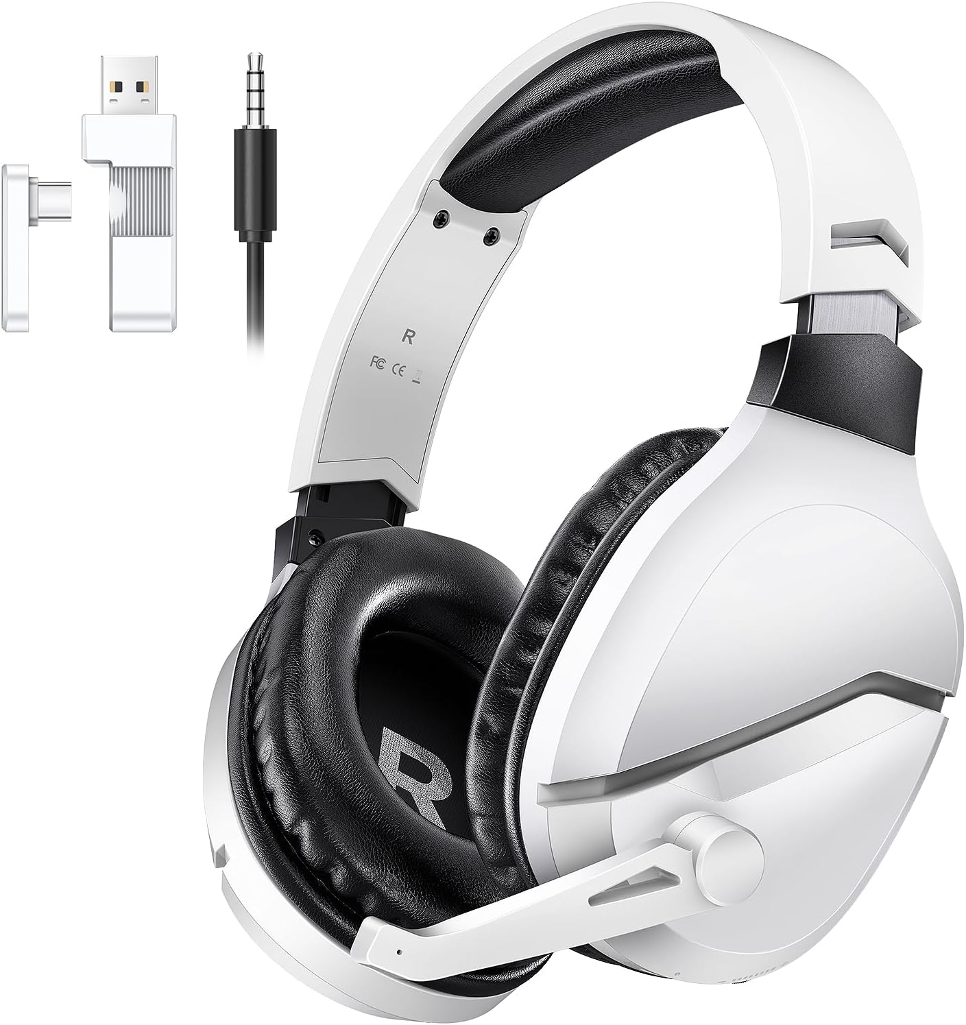 WolfLawS Gaming Headset: Wireless, Noise-Canceling, Multi-Platform Compatibility