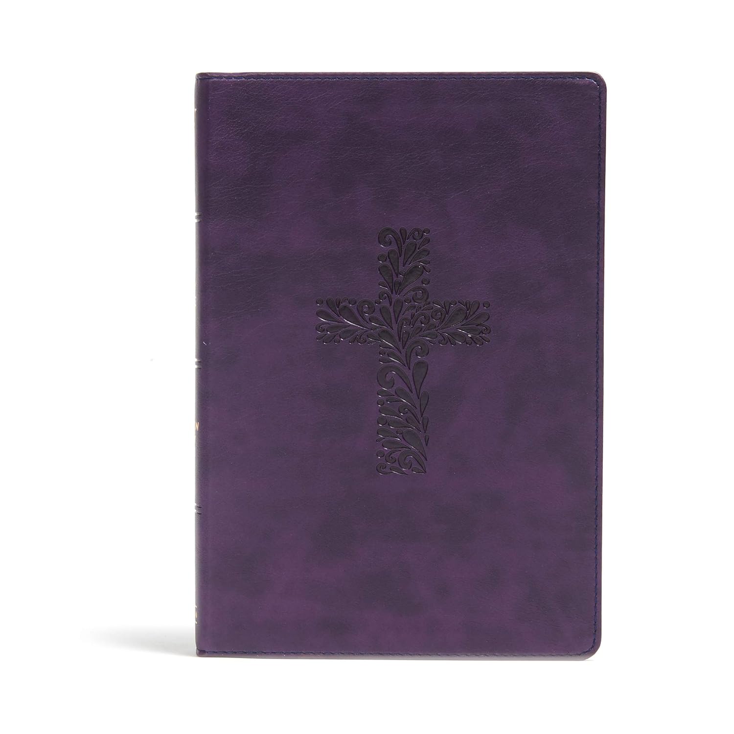 KJV Rainbow Study Bible in Purple LeatherTouch for Easy Reading
