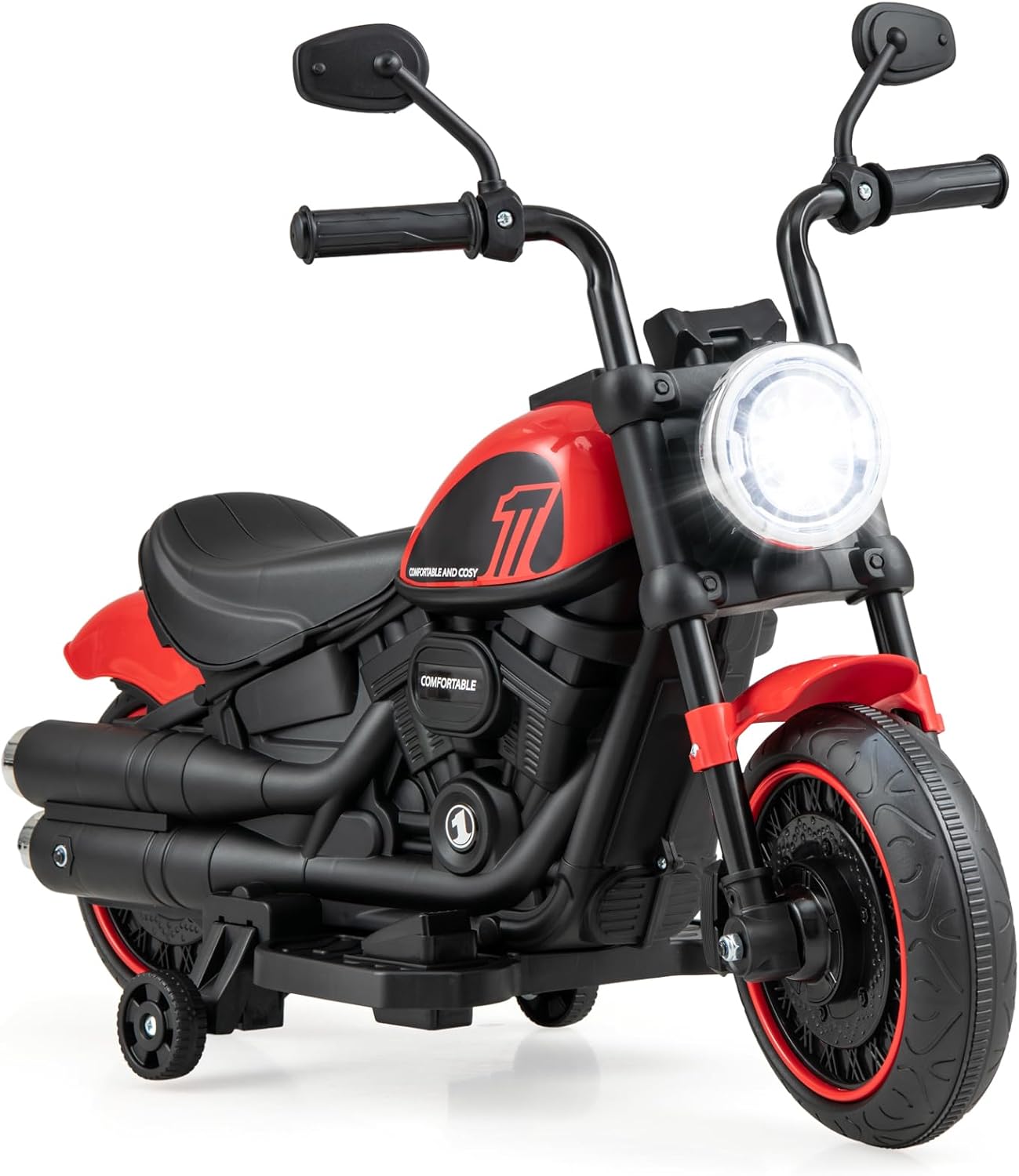 Costzon Toddler Motorcycle - 6V Battery Powered Ride-On Toy