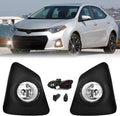 Fog Lights Compatible With 2014 2015 2016 Corolla S SE - Clear Lens