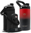 64 oz Insulated Water Bottle with Strap for All-Day Hydration