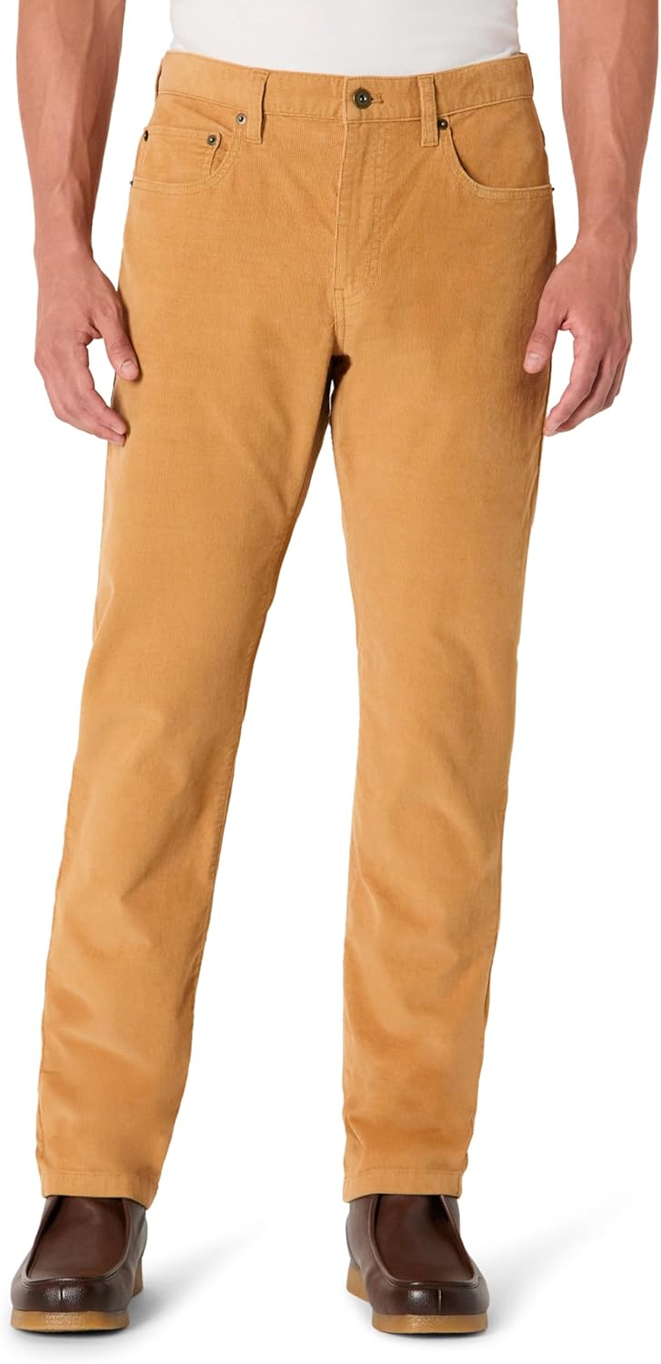 Mens Straight Fit 5 Pocket Corduroy Pant for Ultimate Comfort