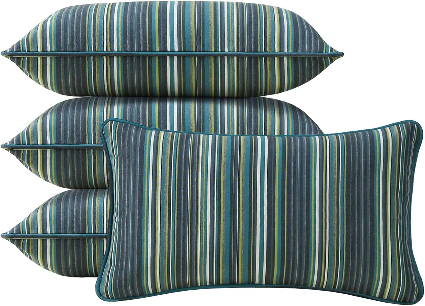 Sunbrella Decorative Outdoor Water Repellent Throw Pillows Set