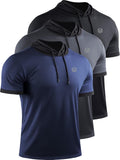 Men's Dry Fit Performance Athletic Hoodie Shirt - Lightweight Run