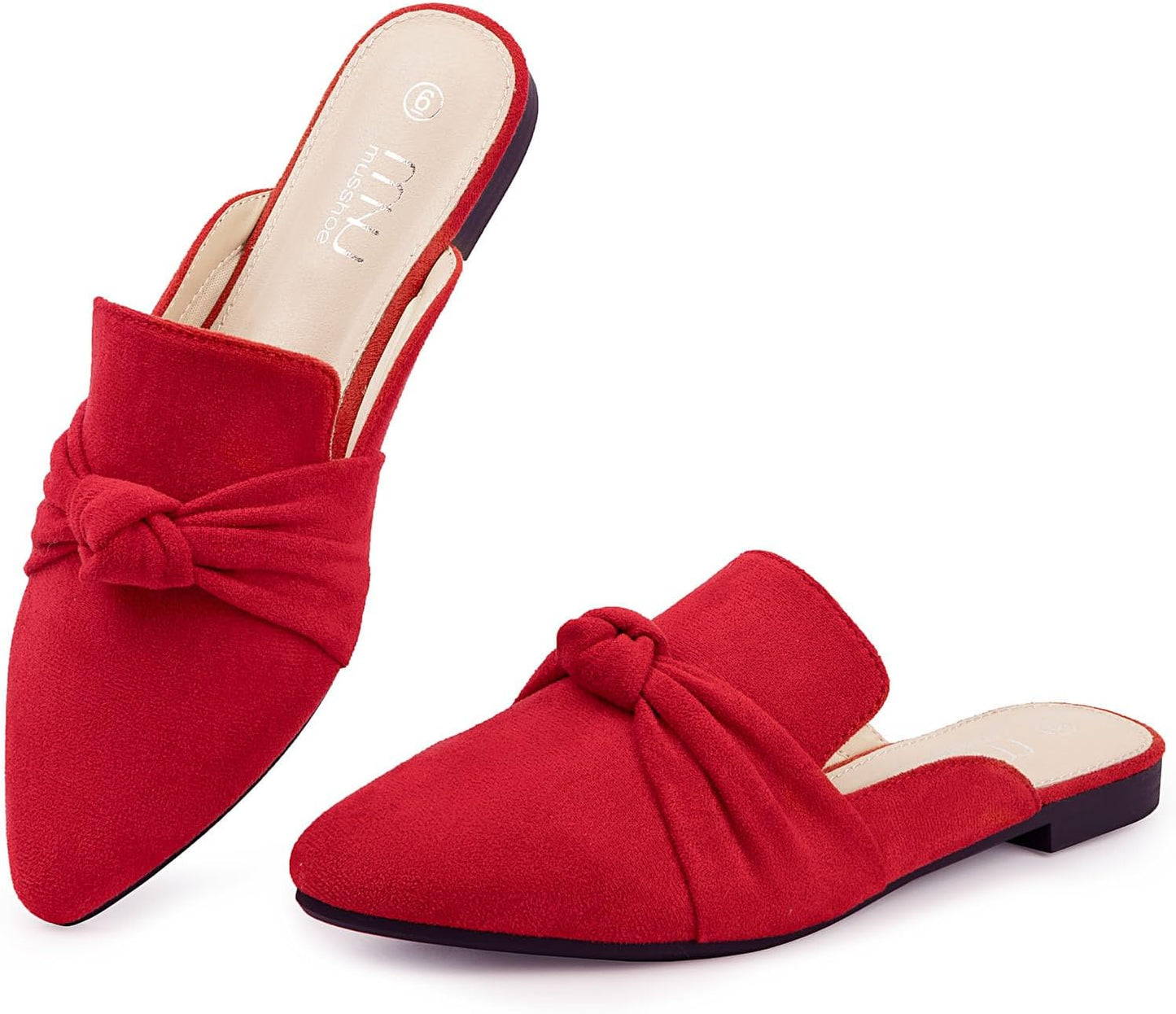 MUSSHOE Mules for Women - Comfortable Slip-On Flats with Style