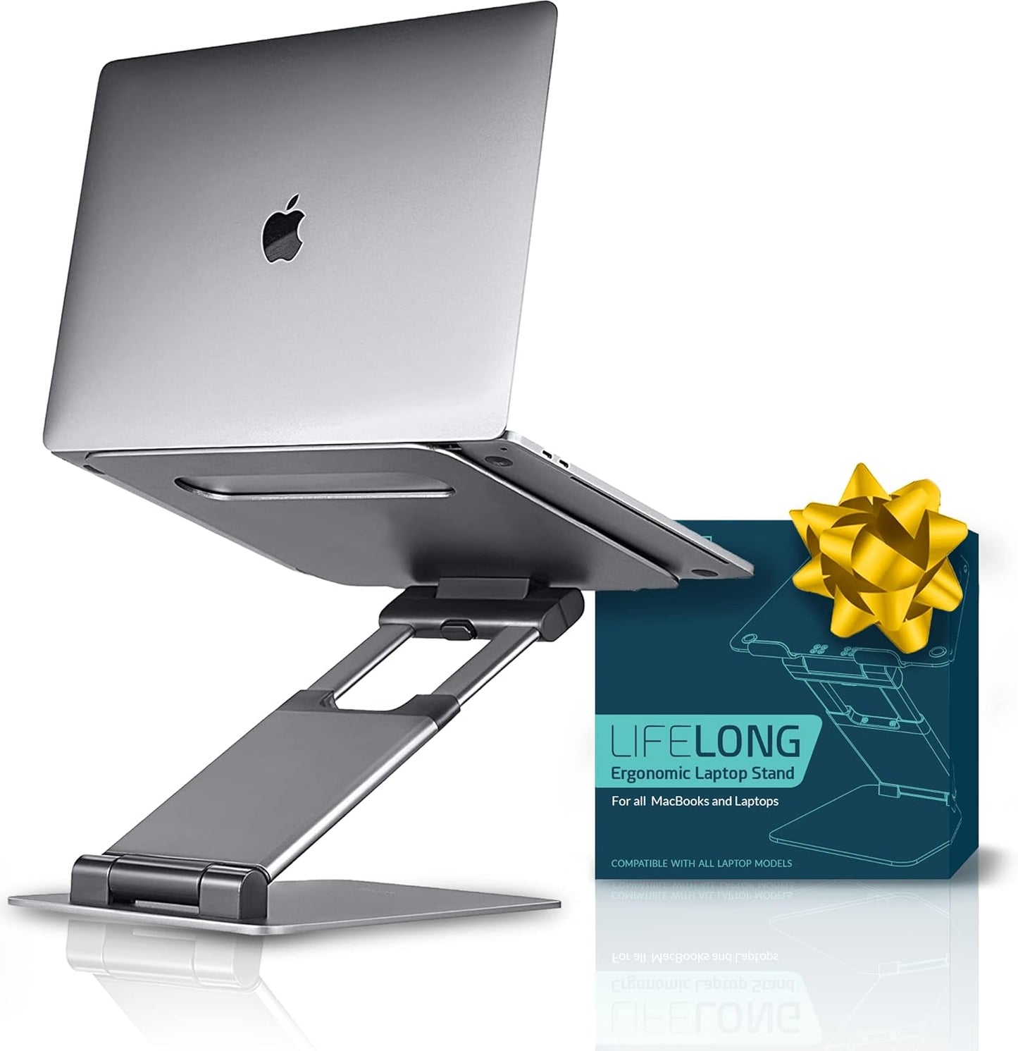Adjustable Ergonomic Laptop Stand | Portable Riser Up to 20 | Fits All Laptops | Ideal Gift
