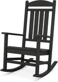 POLYWOOD Black Presidential Rocking Chair