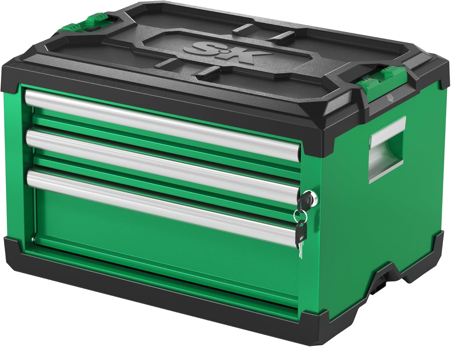 SK Modular Stackable Storage Tool Box - 20.5 Inch, 3-Drawer