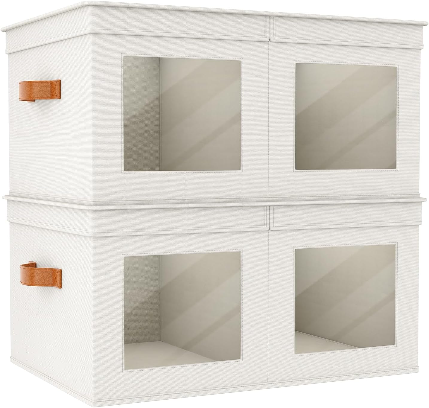 Univivi Large Storage Boxes with Lids for Home Organization