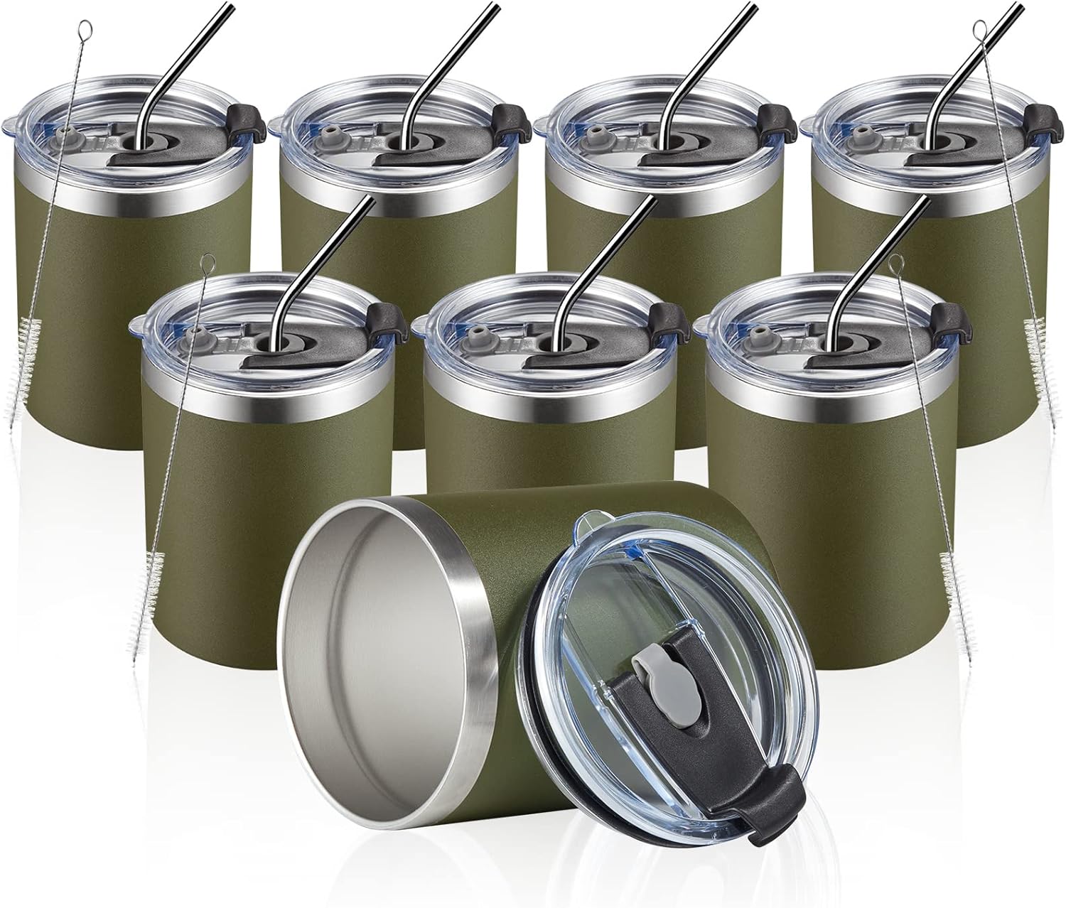 MEWAY Insulated Stainless Steel Coffee Mug - 12oz, 8 Pack