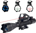 4-16x50 Tactical Rifle Scope Red/Green Illuminated Range Finder