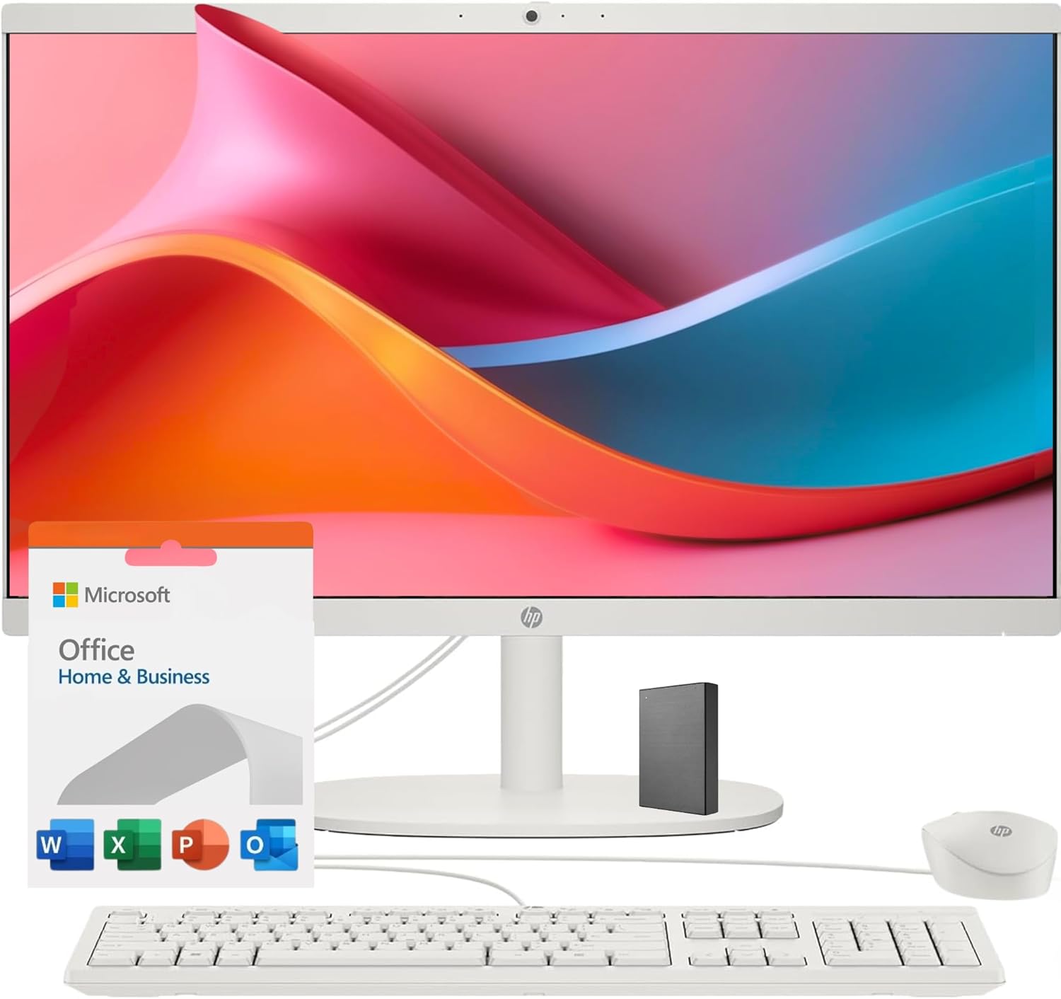 HP 22 All-in-One PC - 40GB RAM, 1TB Storage, FHD Display!