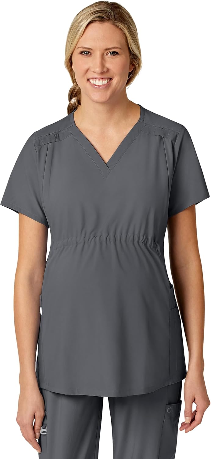 Wink Scrubs for Women: Maternity V-Neck Tops with 5 Pockets