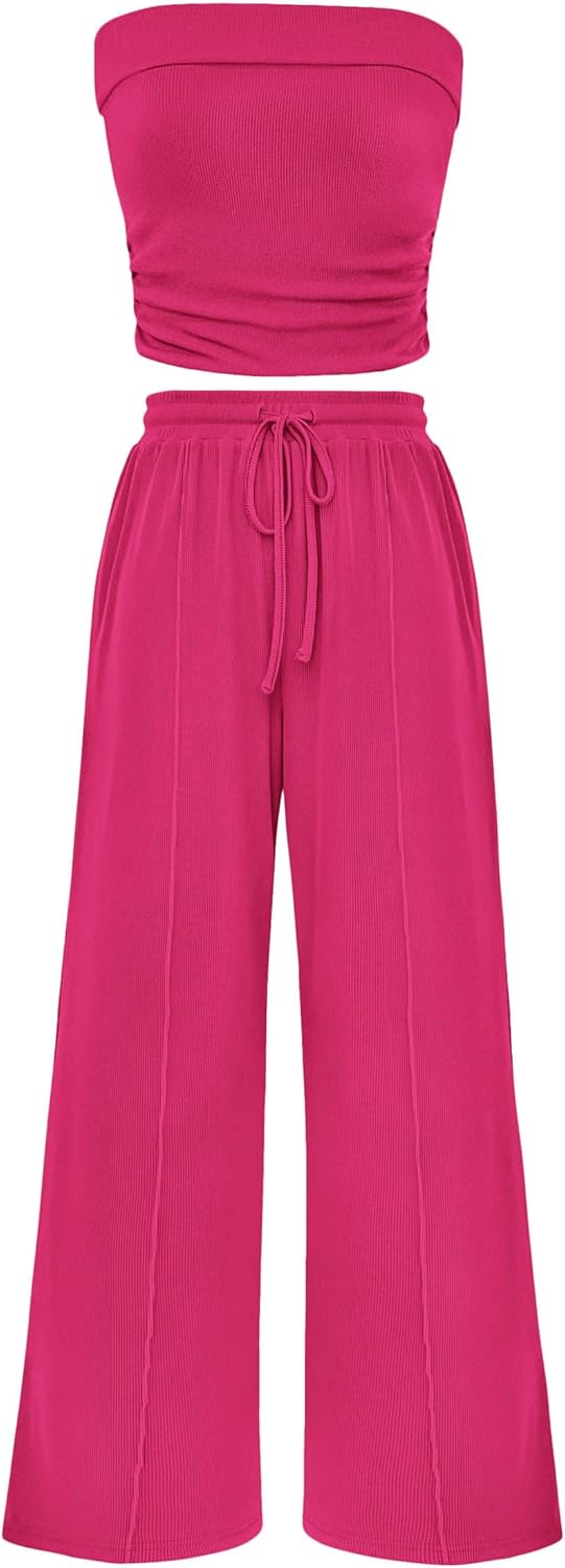 Stylish Womens Summer Outfits 2 Piece Sets for Casual Wear