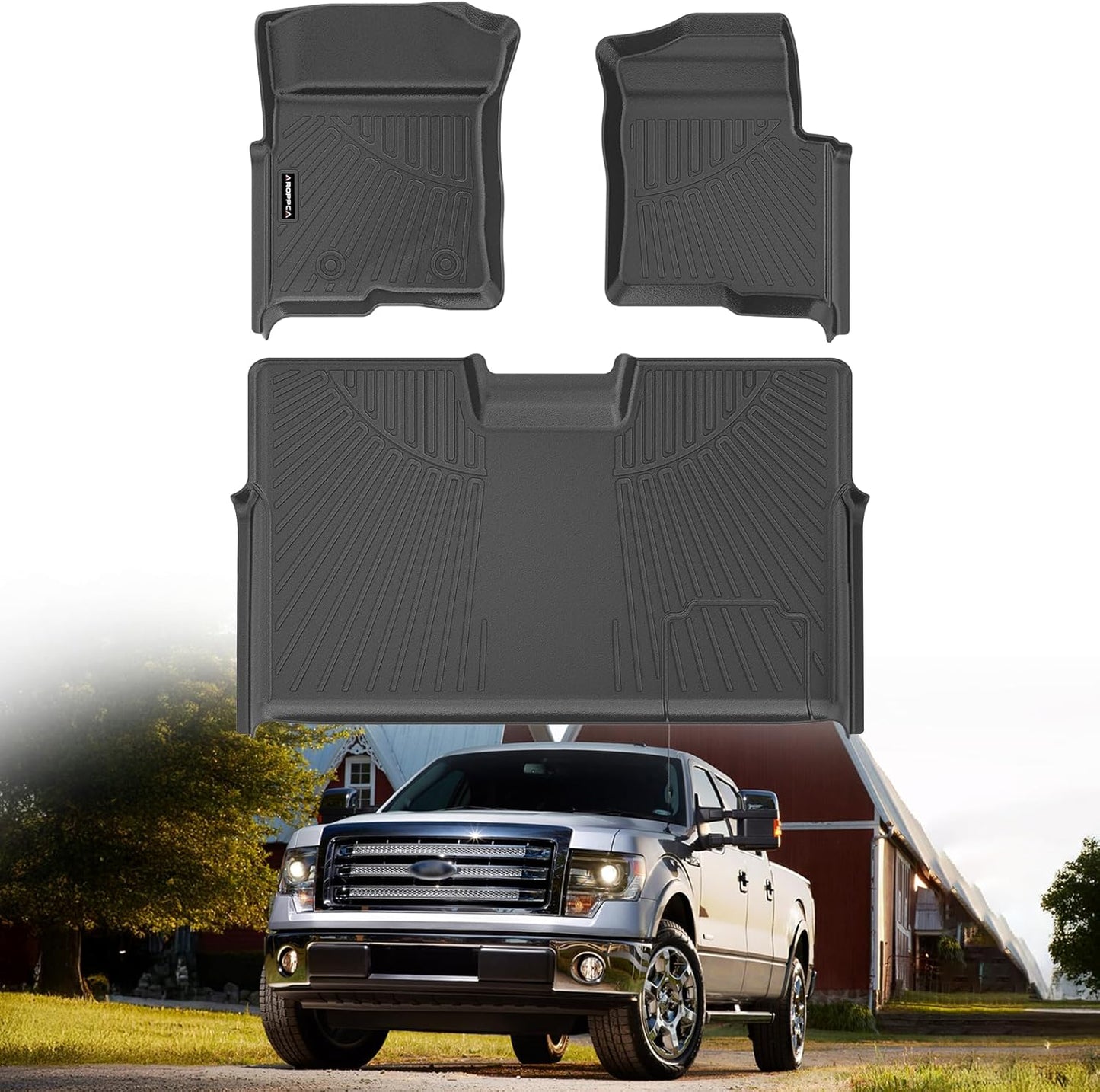 All Weather Floor Mats for 2010-2014 Ford F150 SuperCrew