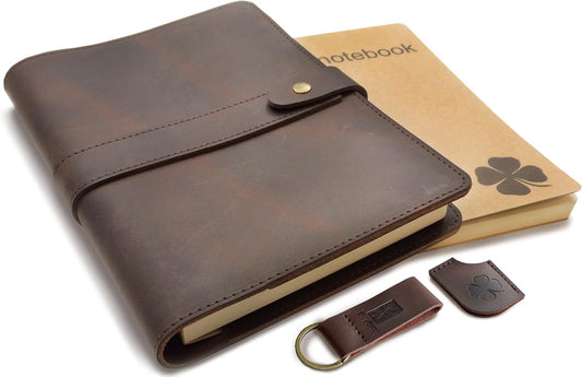 Le Vent Genuine Leather Refillable Journal - Write Freely!