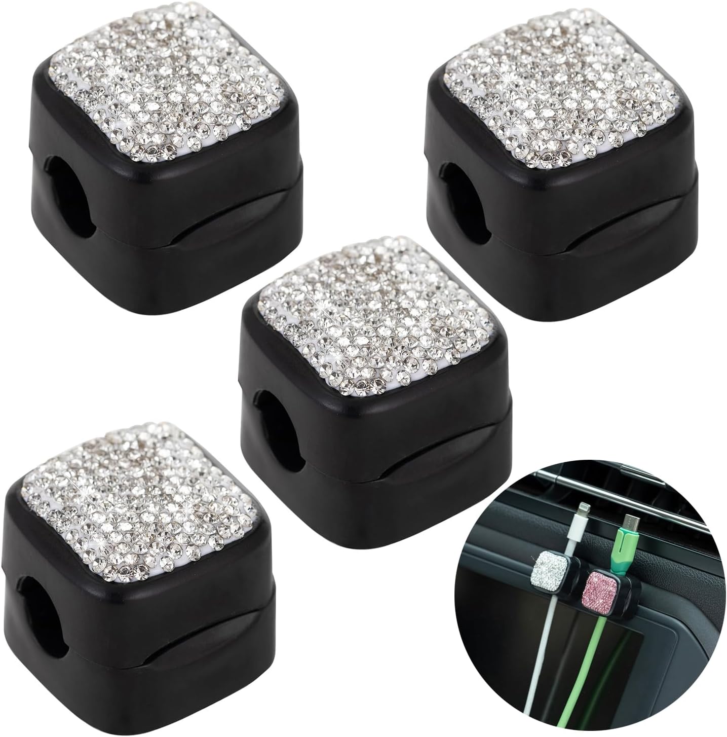 Bling Magnetic Cable Clips: Sparkle & Organize