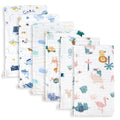 Muslin Baby Burp Cloths 6 Pack 20in x 10in - Soft 6-Layer Cotton