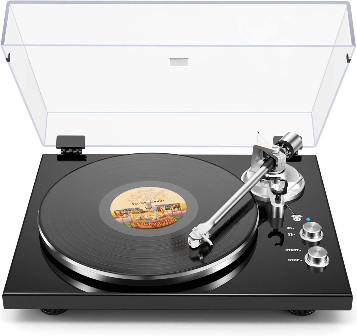 Belt Drive Turntable for Vinyl Record Player with Bluetooth