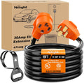 Nilight 15FT EV Dryer Extension Cord 4 Prong 30 Amp - Heavy Duty