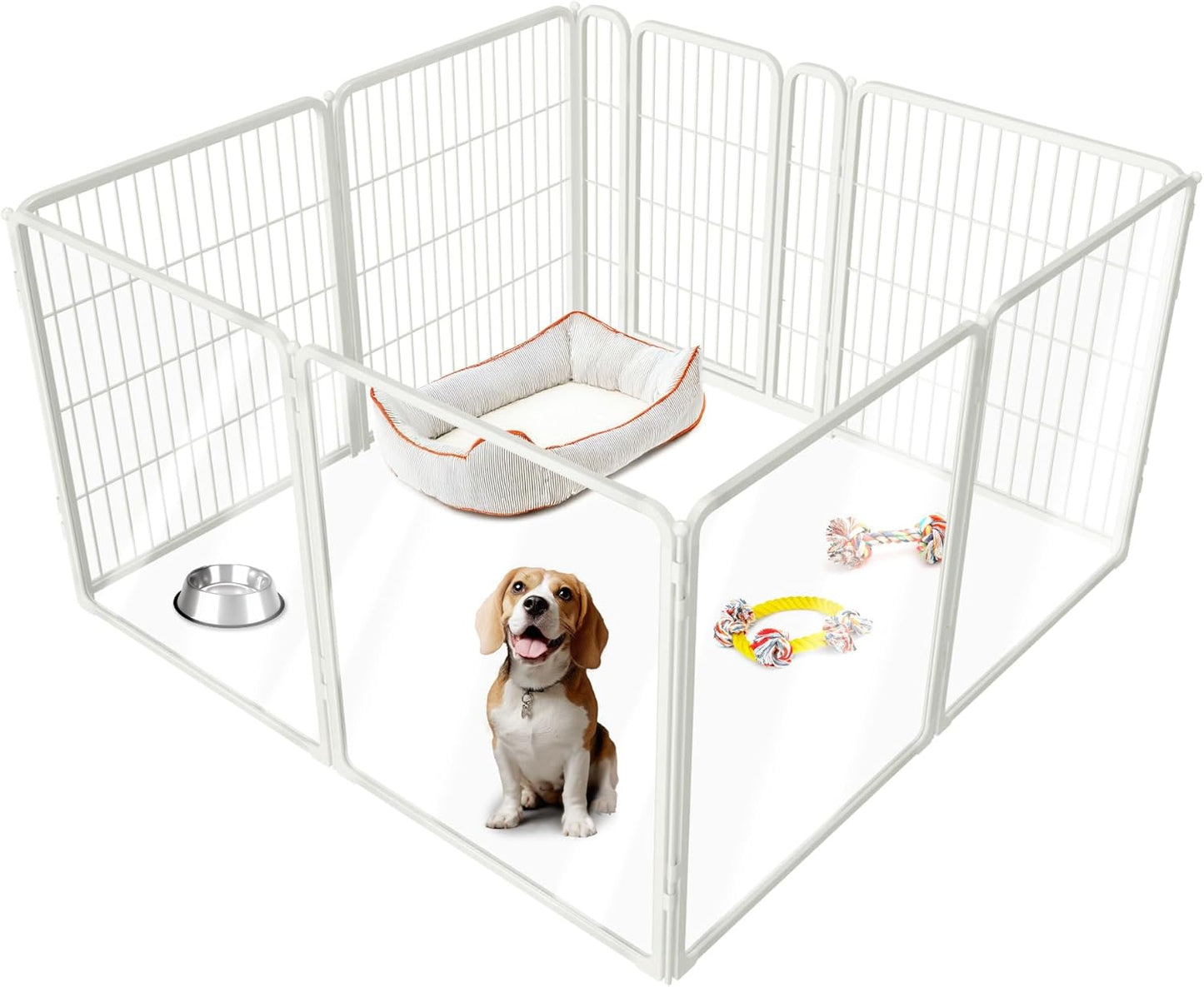 FXW Acrylic & Metal Unleashed Indoor Dog Playpen for Safety