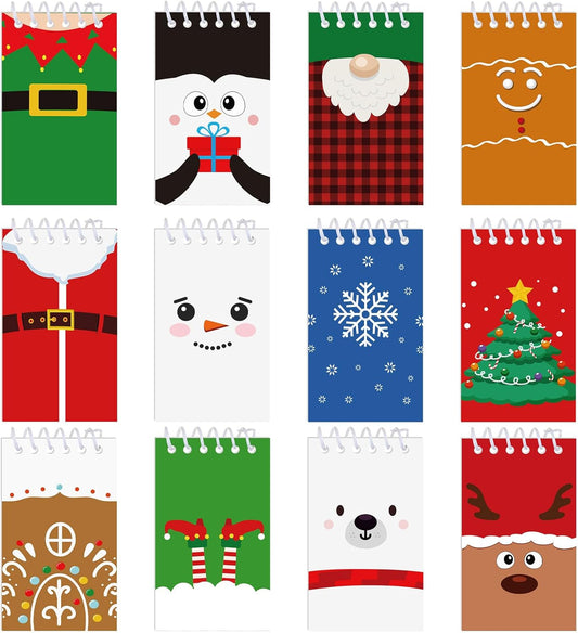 Christmas Mini Notepads - Festive Stocking Stuffers!