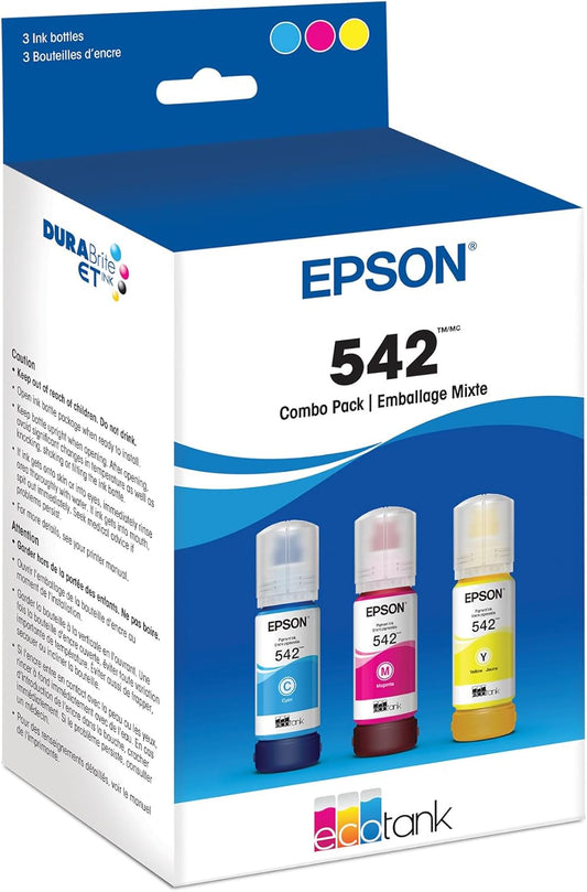 EPSON 542 EcoTank Ink Color Combo Pack: Ultra-high Capacity for Pro-grade Performance