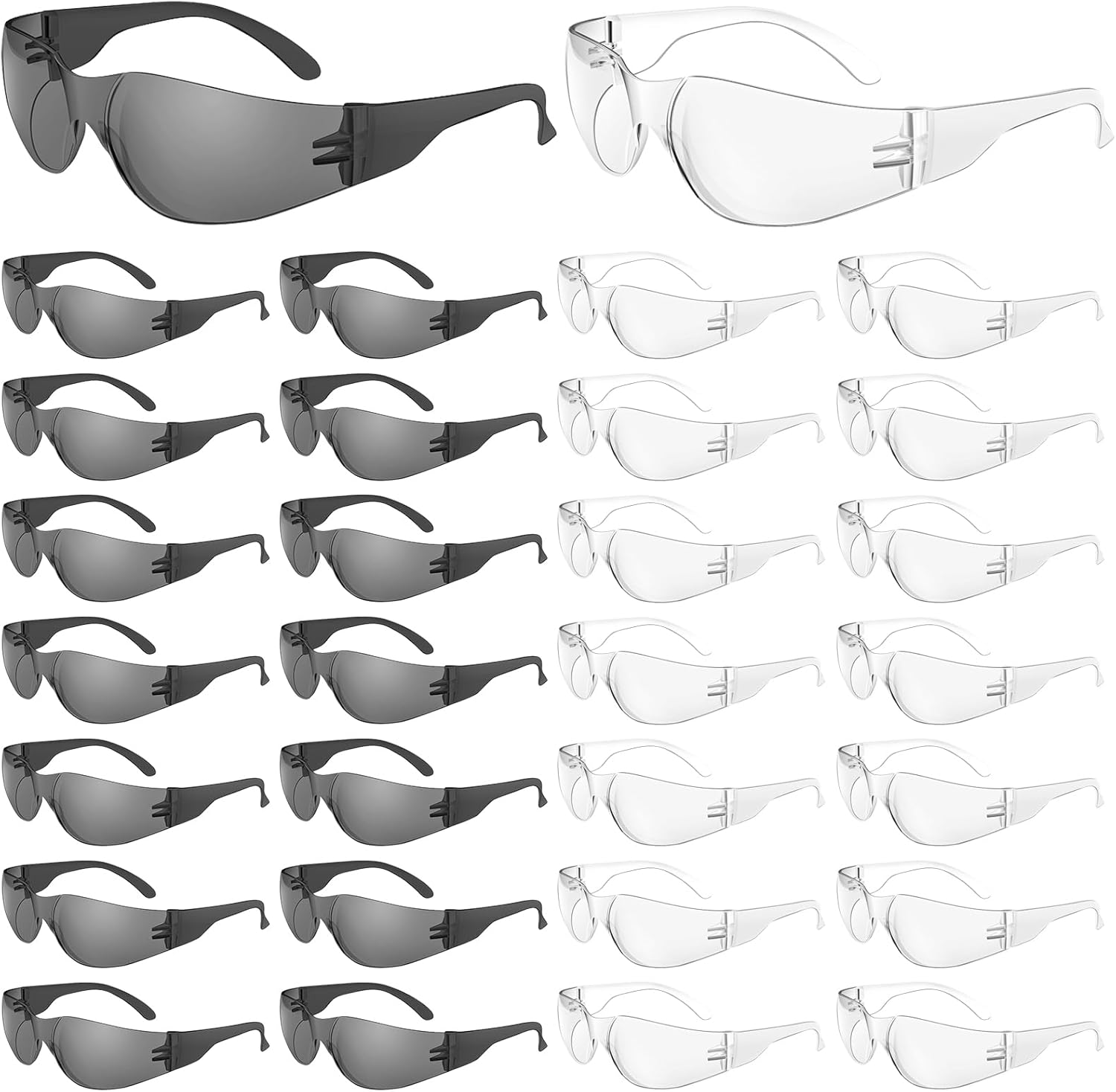 WFEANG Safety Glasses - Clear Protective Eyewear for Work