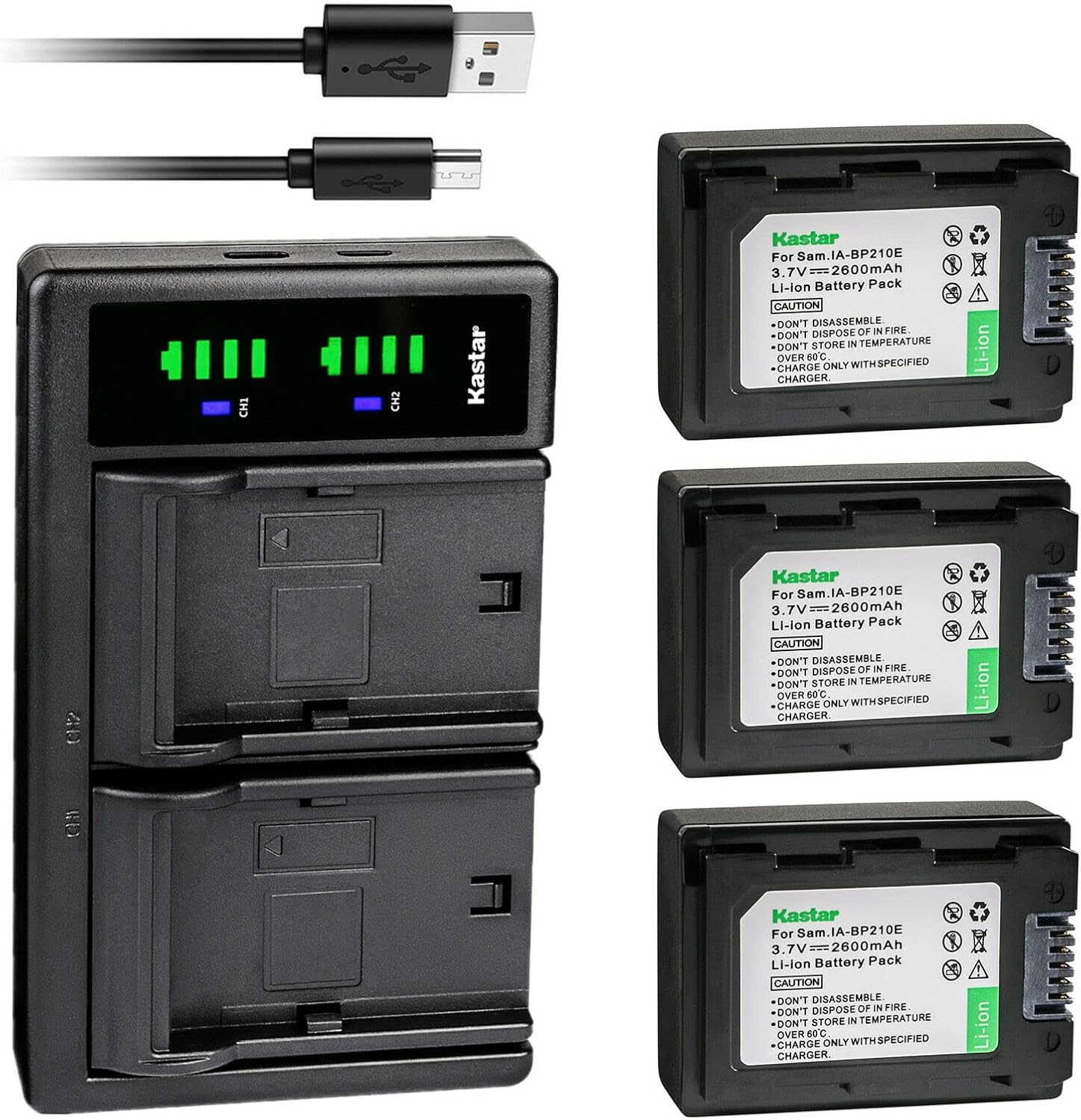 Kastar 3-Pack IA-BP210E Battery and LTD2 USB Charger Review