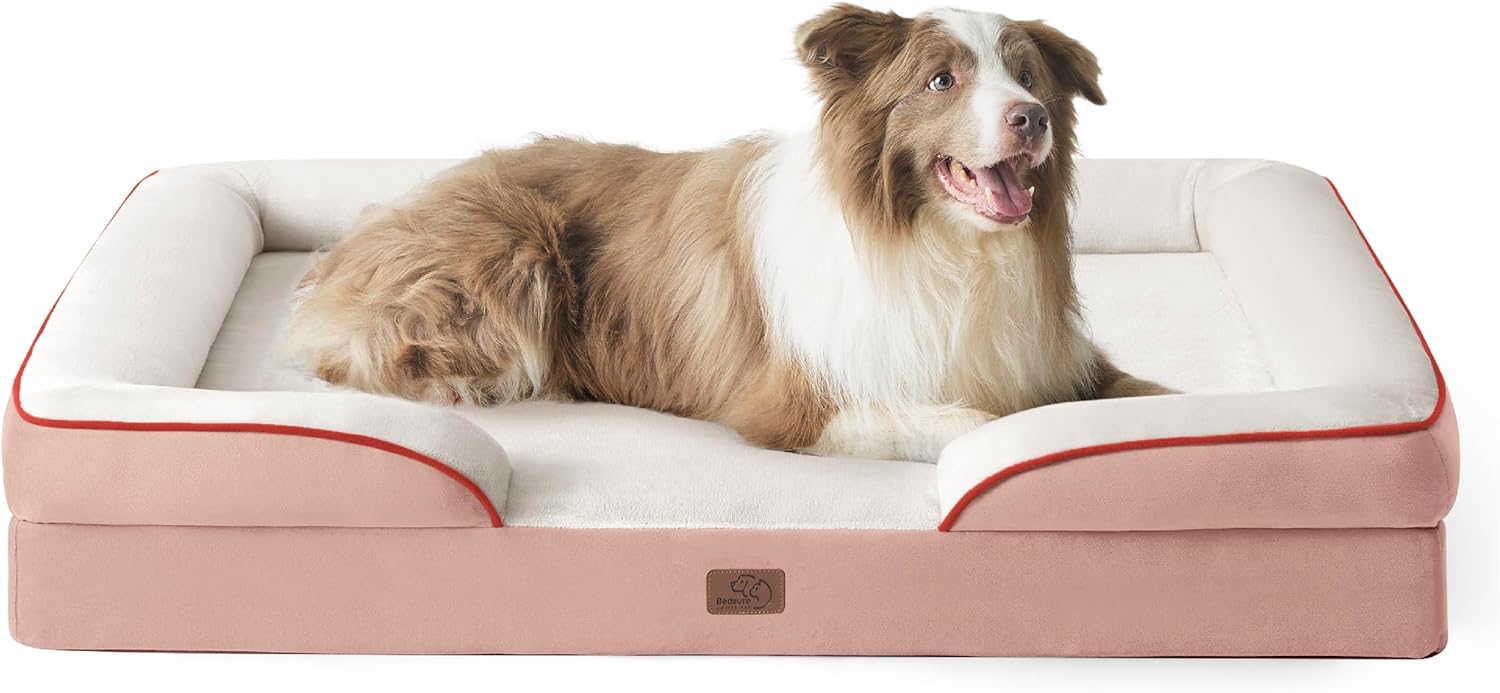Orthopedic Dog Bed for Large Dogs - Washable & Waterproof