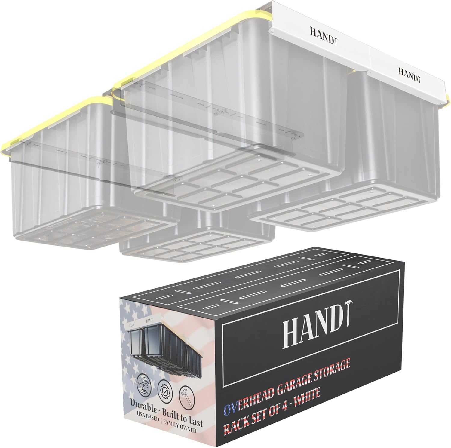 Overhead Garage Storage Rack for Efficient Ceiling Organization