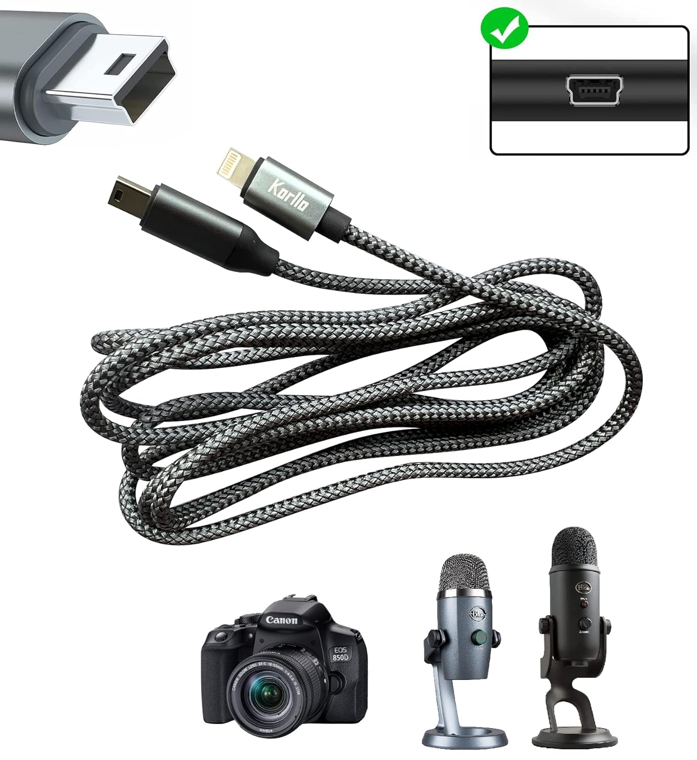 Universal OTG Cable for Blue Yeti & iPhone ~ Connect with Ease