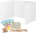 20 Pack Plastic Desk Dividers for Students - Durable Privacy Shields