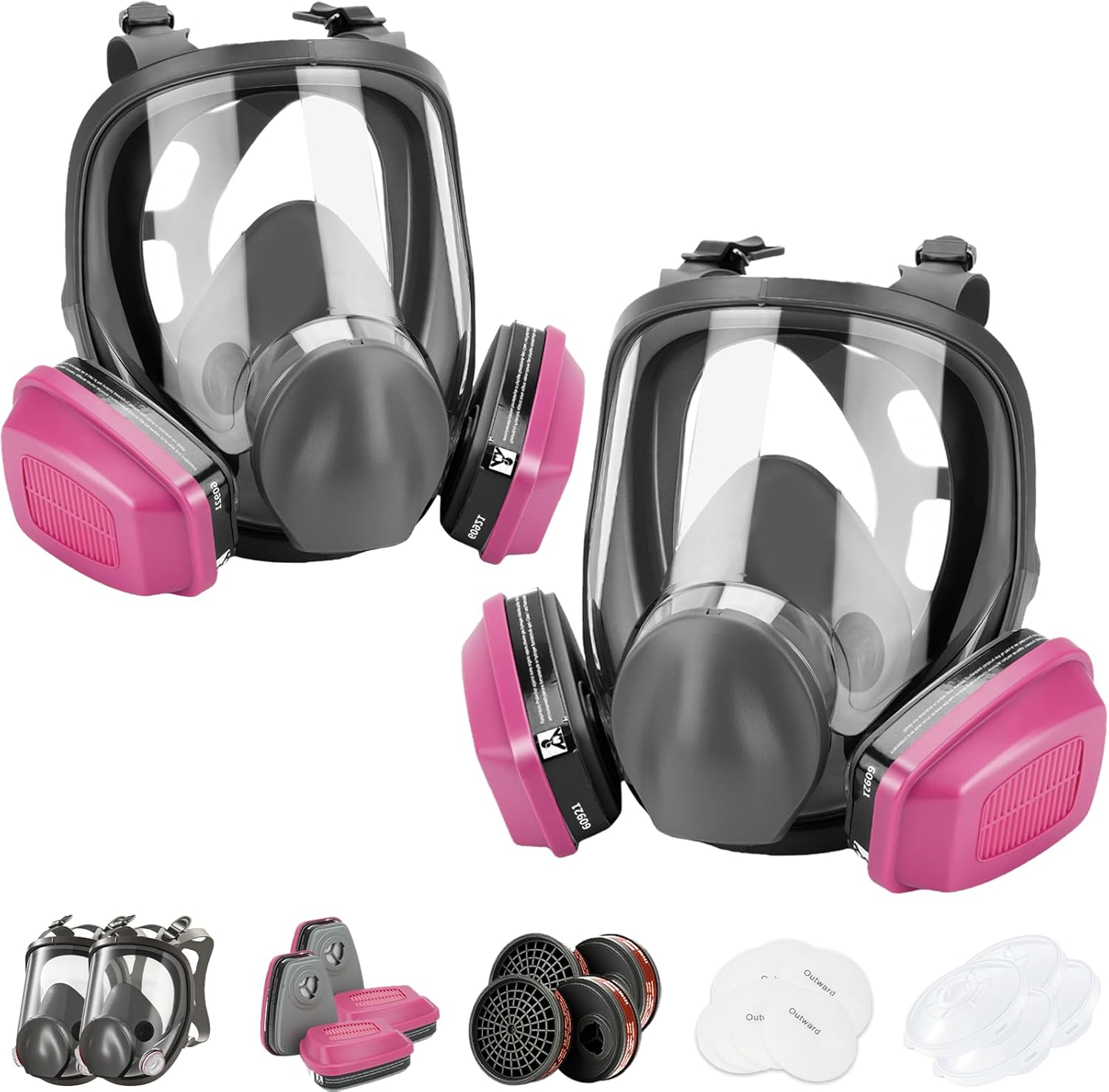 Full Face Respirator Mask with Filters for Safe Breathing