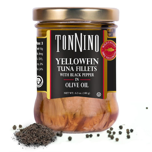 Tonnino Yellowfin Tuna Pack of 6 - Gourmet Protein Snack Option
