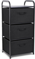 MAX Houser Fabric Dresser Tower with 3 Drawers - Space Saving Vertical