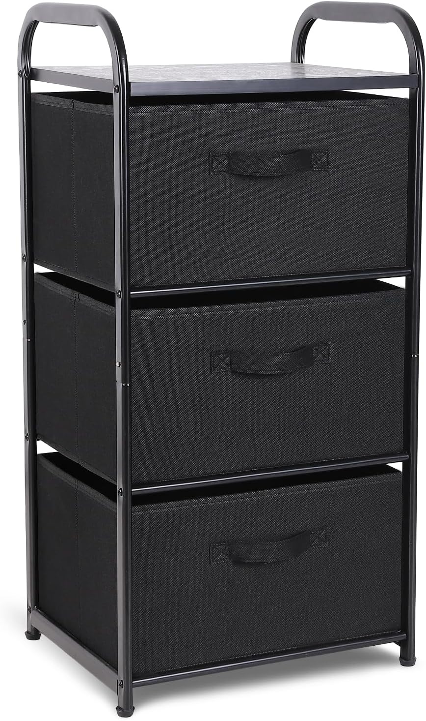 MAX Houser Dresser Storage with 3 Easy Pull Fabric Drawers