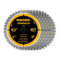 6-1/2 in 40 Tooth Circular Saw Blade 5-Pack - Finishing Cuts for Wood