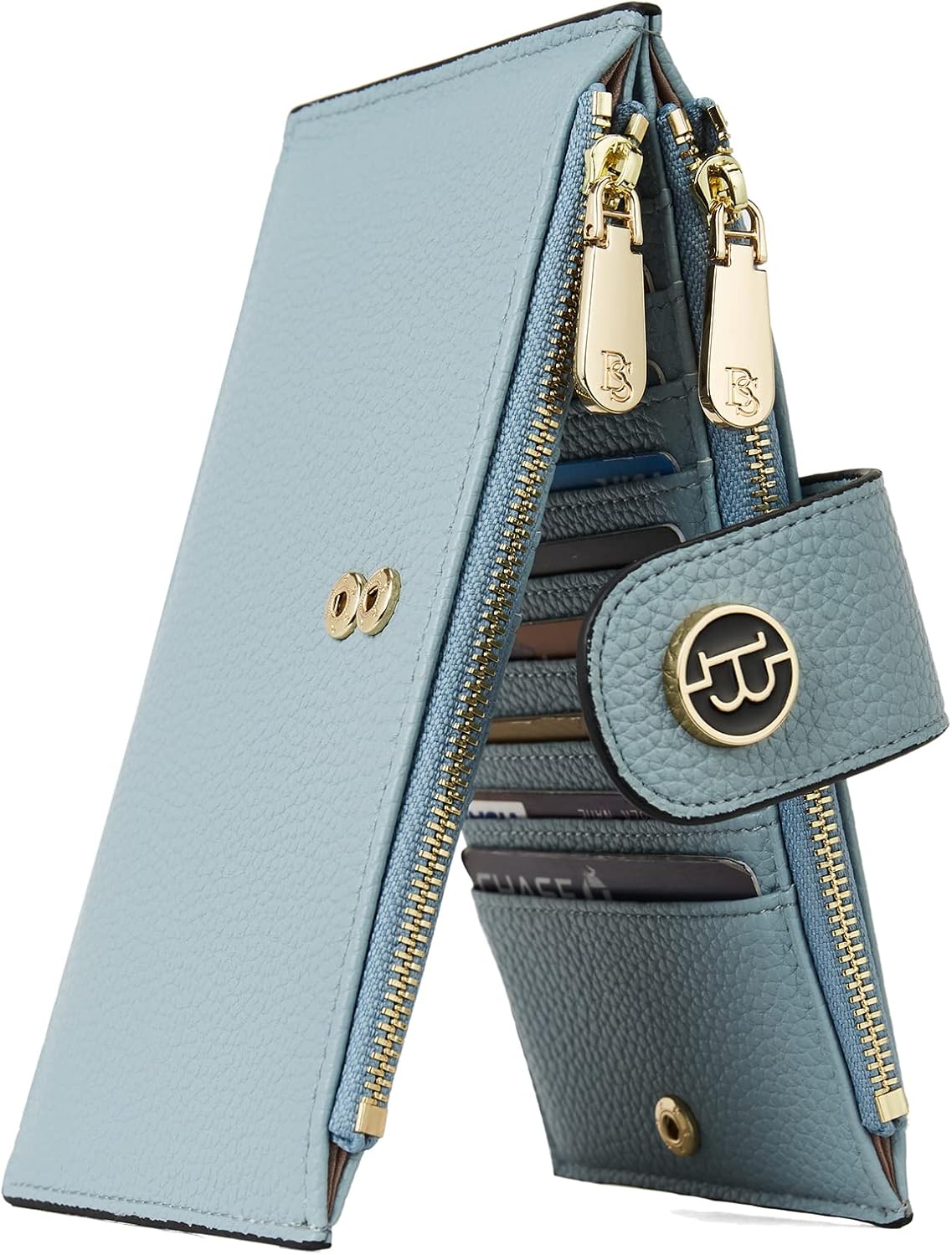 BOSTANTEN Leather Wallet for Women with RFID Blocking Features