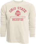 Blue 84 Ohio State Buckeyes Long Sleeve T-Shirt Ivory Dyed Ringspun