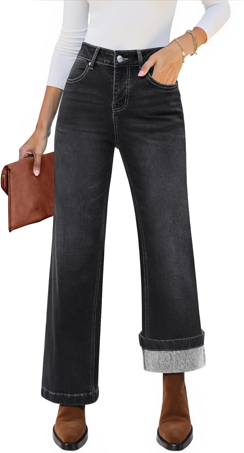 Luvamia Flare Jeans for Women: Trendy High Waisted Denim