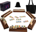 Rummy Cube Game Original - 2-6 Players with 160 Tiles and Wooden Racks